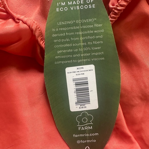 NWT FARM Rio One-Shoulder Dress - Picture 6 of 15